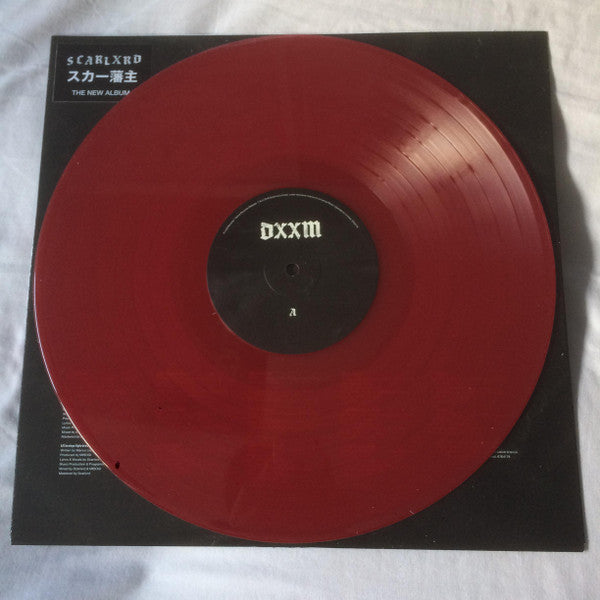 Image of Label Cover of LP - EX/EX - SCARLXRD, DXXM (Lxrd Records; 6764178, UK 2018, Inner, Red Vinyl), Sleeve in shrinkwrap (opened).,  - 5125094E