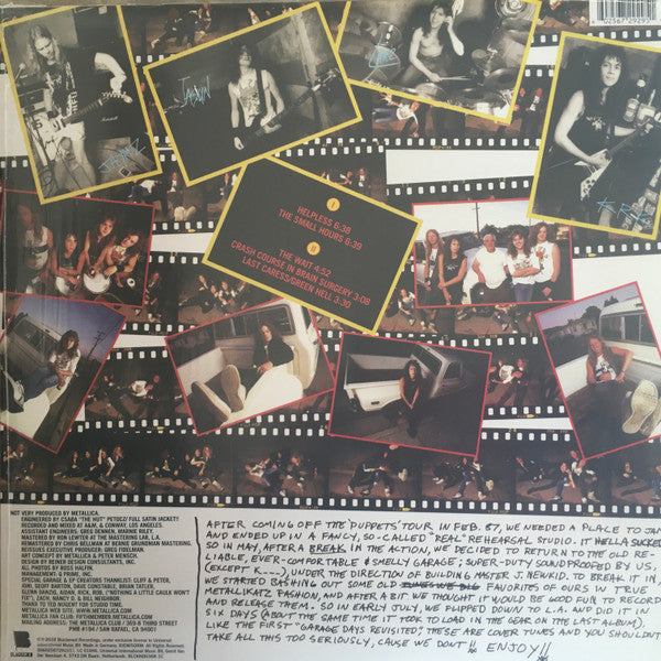 Image of Back Cover of 12" EP - VG+/VG+ - METALLICA, The $5.98 E.P. - Garage Days Re-Revisited (Blackened; BLCKND036R-1C, Europe 2018, Orange Translucent, 180g, Limited Edition), ,  - 3626479E