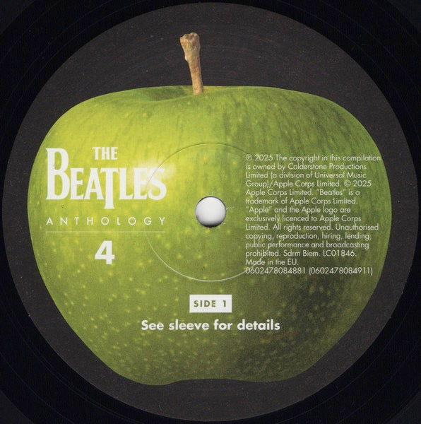 Image of Label Cover of 3xLP - NEW/NEW - THE BEATLES, Anthology 4 (UMR/Calderstone; 7808491, Europe 2025, Triple Gatefold, 180 Gram Black Vinyl), ,  - 4755012S