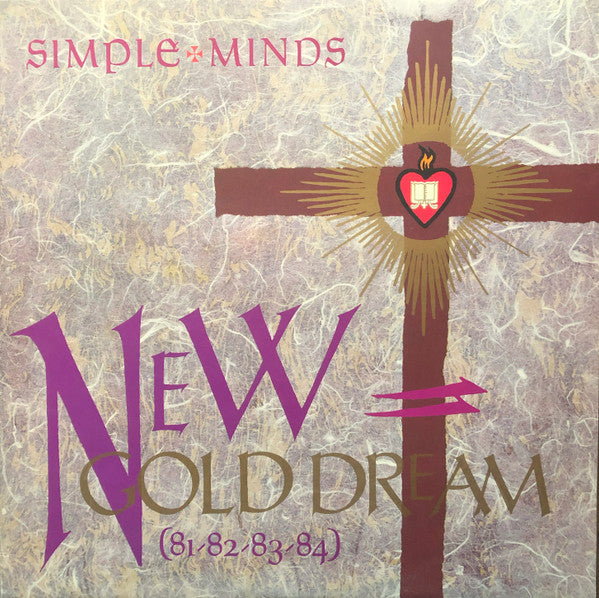 Image of Front Cover of LP - VG/VG - SIMPLE MINDS, New Gold Dream (81-82-83-84) (Virgin; V 2230, UK 1982, Gold Inner, First Press. CBS Pressing, Band Name On Both Labels), ,  - 3626284E