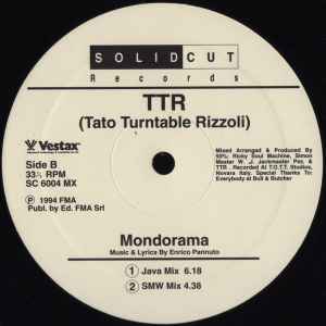 Image of Back Cover of 4545040S: 12" - TTR, Mondorama (Solid Cut Records; SC 6004 MX, Italy 1994)   /VG
