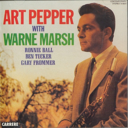 Image of Front Cover of 4535041E: CD - ART PEPPER WITH WARNE MARSH, Art Pepper With Warne Marsh (Original Jazz Classics; 98.646, France 1986, Jewel Case, Booklet)   VG+/VG+