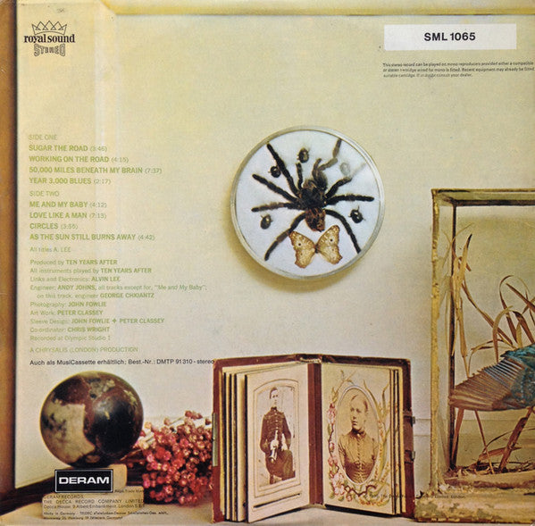Image of Back Cover of 4545101S: LP - TEN YEARS AFTER, Cricklewood Green (Deram; SML 1065, Germany 1970, Laminated Gatefold Sleeve, Company Inner) Edge wear. Hairlines on disc.  VG/G+