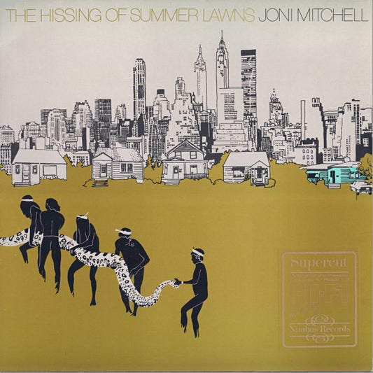 Image of Front Cover of 4515151C: LP - JONI MITCHELL, The Hissing Of Summer Lawns (Asylum Records; K53018, UK 1983 Reissue, Stickered Gatefold Sleeve, Nimbus Supercut audiophile limited edition pressing. Mail-order only)   VG+/VG+