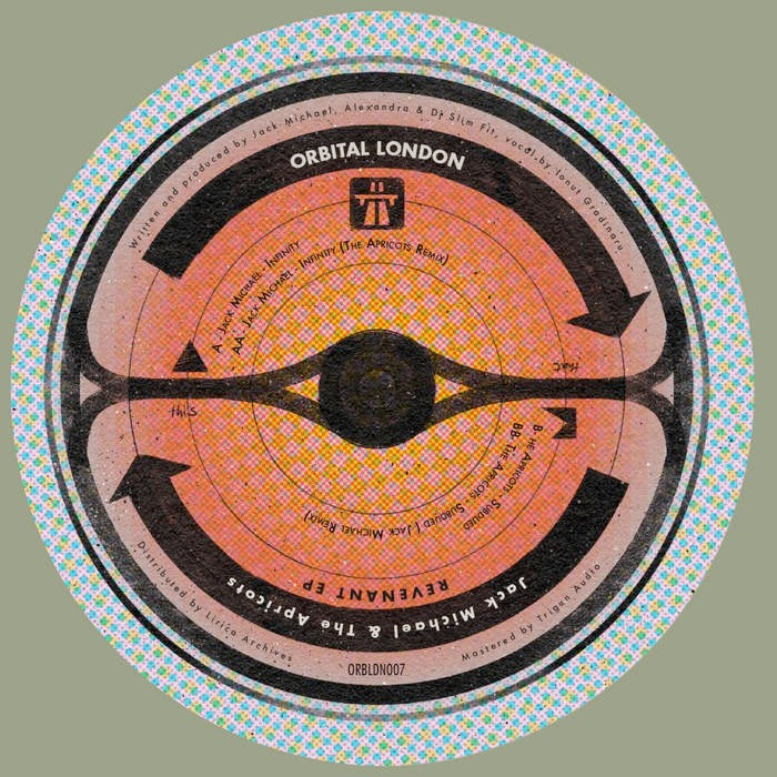 Image of Front Cover of 12" EP - /VG+ - JACK MICHAEL, THE APRICOTS, Revenant EP (Orbital London; ORBLDN007, UK 2025, Textured Plain Black Sleeve), , A	Jack Michael 	InfinityAA	Jack Michael 	Infinity (The Apricots Remix)B	The Apricots  	SubduedBB	The Apricots Subdued (Jack Michael Remix) - 2016052C