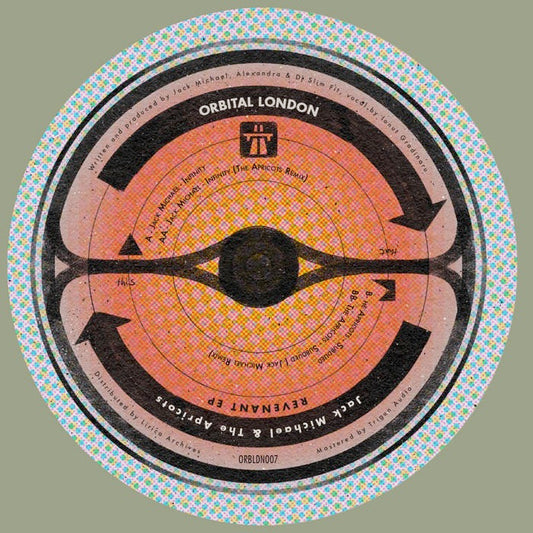 Image of Front Cover of 4545114S: 12" EP - JACK MICHAEL, THE APRICOTS, Revenant EP (Orbital London; ORBLDN007, UK 2025, Textured Plain Black Sleeve)   VG+/VG+