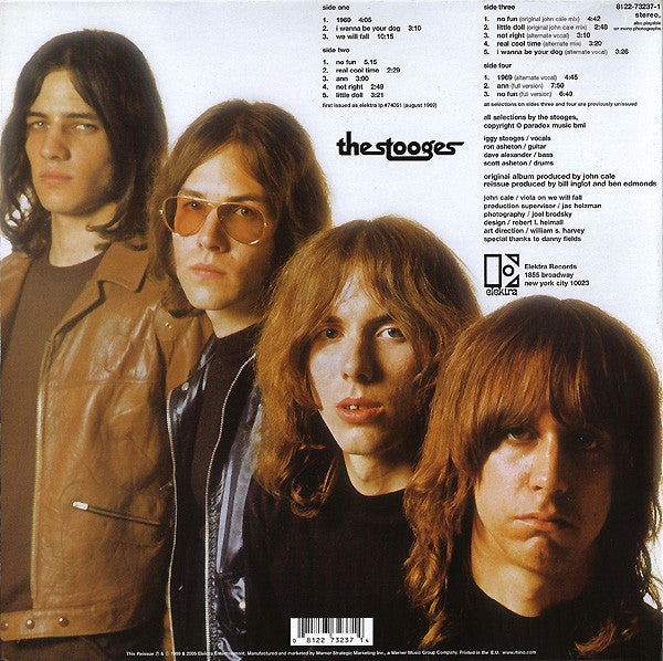 Image of Back Cover of 4525142E: 2xLP - THE STOOGES, The Stooges (Elektra; 081227323714, Europe 2005 Reissue, Gatefold, Company Inners)   VG+/VG+
