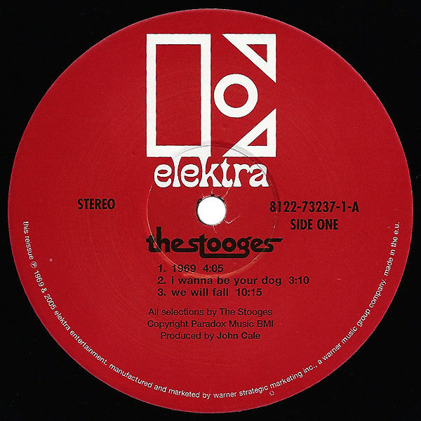 Image of Label Cover of 4525142E: 2xLP - THE STOOGES, The Stooges (Elektra; 081227323714, Europe 2005 Reissue, Gatefold, Company Inners)   VG+/VG+