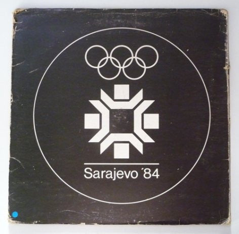 Image of Front Cover of 4545150S: 2xLP - VARIOUS, XIV Zimske Olimpijske Igre Sarajevo 1984 = XIV Winter Olympic Games Sarajevo 1984 (Diskoton; LPO 8115, Yugoslavia 1984, Slipcase Style Sleeve, 2 Inners) Slipcase is intact but with edge wear and small tear on flap. One disc closer to VG+.  G+/VG