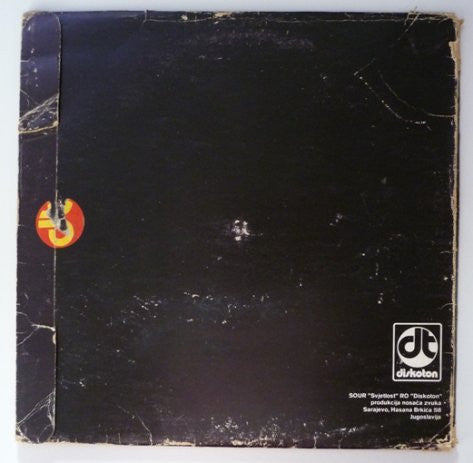 Image of Back Cover of 4545150S: 2xLP - VARIOUS, XIV Zimske Olimpijske Igre Sarajevo 1984 = XIV Winter Olympic Games Sarajevo 1984 (Diskoton; LPO 8115, Yugoslavia 1984, Slipcase Style Sleeve, 2 Inners) Slipcase is intact but with edge wear and small tear on flap. One disc closer to VG+.  G+/VG