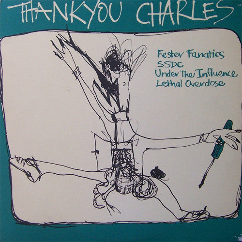 Image of Front Cover of 4515147C: LP - VARIOUS, Thankyou Charles (Waterfront Records; DAMP 99, Australia 1989, Inner)   VG+/VG+