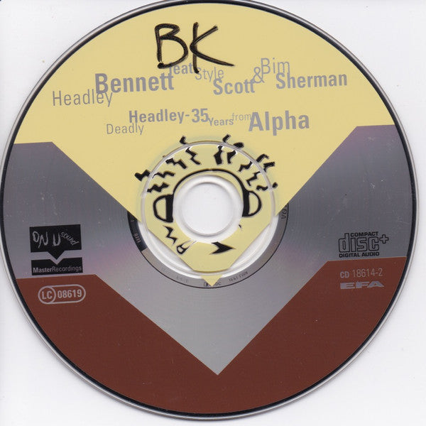 Image of Label Cover of CD - VG+/VG+ - HEADLEY BENNETT*, 35 Years From Alpha (On-U Sound ; ON-U CD 0014, UK 1999), ,  - 4555121S