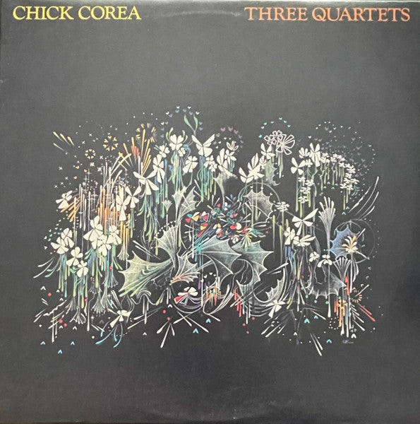 Image of Front Cover of 4545215S: LP - CHICK COREA, Three Quartets (Warner Bros. Records; BSK 3552, US 1981) Gold Promo stamp on front cover, edge wear  VG/VG+