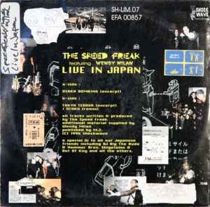 Image of Back Cover of 4545208S: 10" EP - THE SPEED FREAK FEATURING WENDY MILAN, Live In Japan (Shockwave Recordings; SH-LIM 07,  1996)   VG/VG