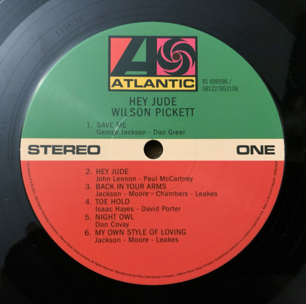 Image of Label Cover of 4525209E: LP - WILSON PICKETT, Hey Jude (Atlantic; R1 698596, US 2023 Reissue, Booklet)   EX/EX