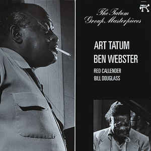 Image of Front Cover of 4515265C: LP - ART TATUM / BEN WEBSTER, The Tatum Group Masterpieces (Pablo Records; PBL 213, Italy 1970s Reissue) Sleeve worn, creased, scuffed  VG/VG