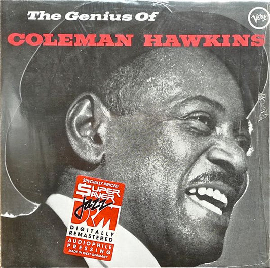 Image of Front Cover of 4515268C: LP - COLEMAN HAWKINS, The Genius Of Coleman Hawkins (Verve Records; 825 673-1, Germany 1986 Reissue)   VG/G+