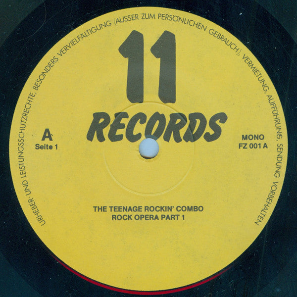 Image of Label Cover of LP - VG/VG - FRANK ZAPPA, The Teenage Rockin' Combo Concert Paris (11 Records; FZ 001,  1980s, Limited Edition, Unofficial Release), ,  - 4515294C