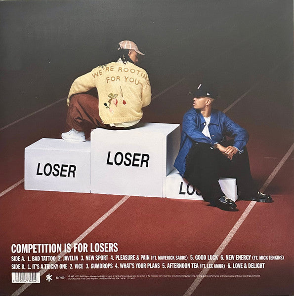 Image of Back Cover of LP - EX/EX - RIZZLE KICKS, Competition Is For Losers (BMG; 964134541, Worldwide 2025, Gatefold, Inner, Poster, Gold Vinyl), Opened Instore,  - 4046035S