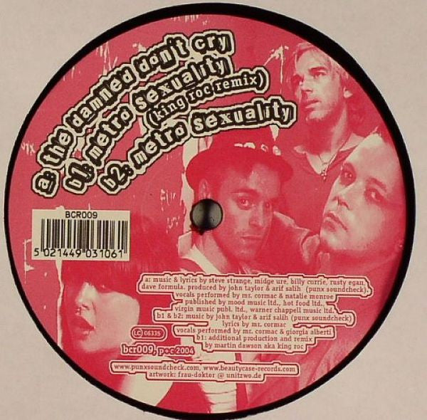 Image of Front Cover of 4545261S: 12" EP - PUNX SOUNDCHECK, Plastique E.P. (Beautycase-Records; BCR009, Germany 2004, Company Sleeve)   VG/VG+