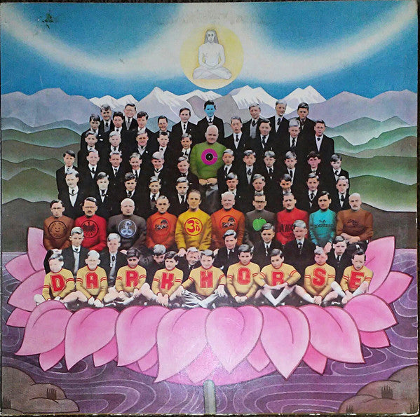 Image of Front Cover of 4515301C: LP - GEORGE HARRISON, Dark Horse (Apple Records; PAS 10008, UK 1975, Gatefold, Inner & Insert, Black & White Labels) Hairlines, Ring wear, Edge wear  VG/VG