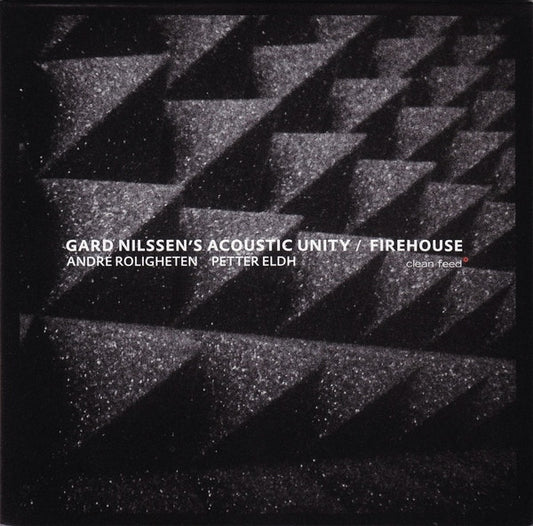 Image of Front Cover of LP - EX/VG - GARD NILSSEN'S ACOUSTIC UNITY, Firehouse (Clean Feed; CF329LP, Portugal 2015, Gatefold, Black Inner, 180g Vinyl), Paper scuffs and light hairlines. Still in shrinkwrap.,  - 4525301E
