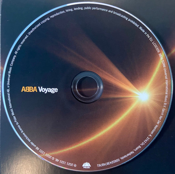 Image of Label Cover of CD - M/M - ABBA, Voyage (Polar; 00602438748761, Europe 2021, Digipak), ,  - 4535152E