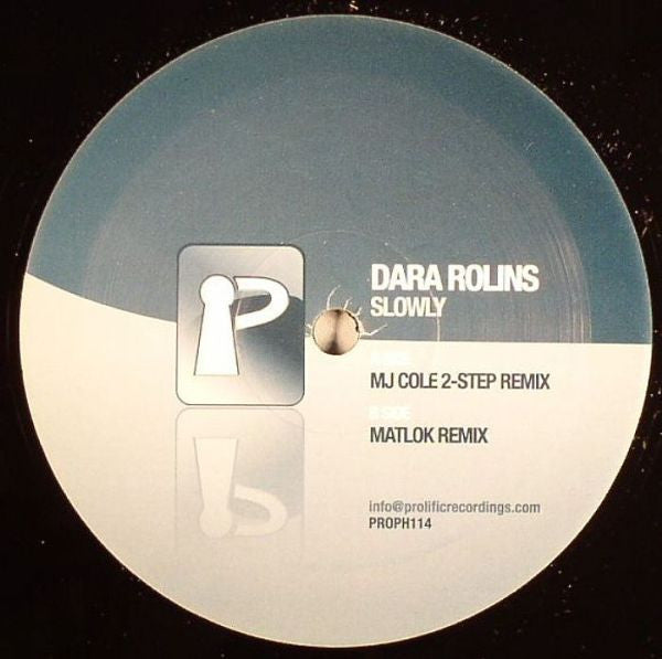 Image of Front Cover of 4515346C: 12" - DARA ROLINS, Slowly (Prolific Recordings; PROPH114, UK 2008)   /VG