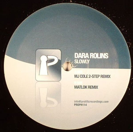 Image of Front Cover of 4515346C: 12" - DARA ROLINS, Slowly (Prolific Recordings; PROPH114, UK 2008)   /VG