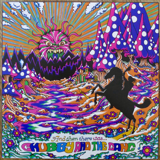 Image of Front Cover of 4525361E: LP - CHUBBY & THE GANG, And Then There Was... (Flatspot Records; FSR77, UK 2024, Insert, Orange Crush With Purple Splatter) Large creases, corner wear.  VG/VG+