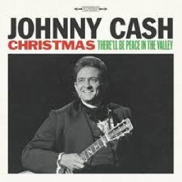 Image of Front Cover of 4545348S: LP - JOHNNY CASH, Christmas: There'll Be Peace In The Valley (Columbia; 88985361961, Europe 2016) Opened Instore, Still In Shrinkwrap  EX/EX