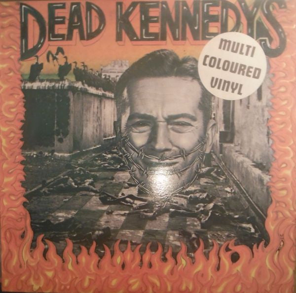 Image of Front Cover of LP - VG+/VG - DEAD KENNEDYS, Give Me Convenience Or Give Me Death (AIM; AIM 1028, Australia 1989 Reissue, Booklet, Stickered Sleeve, Purple Vinyl, NO 7"), Hairlines & scuffs, small tear on "Multicolured Vinyl" sticker, a few stains on front & back cover of booklet,  - 2646228S