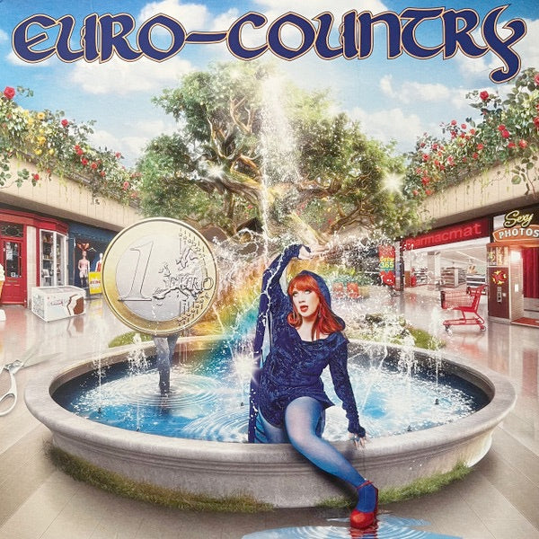 Image of Front Cover of 4735199E: 2xLP - CMAT, Euro-Country (Cmatbaby; CMAT011LPXX, Europe 2025 Reissue, Gatefold, Cloudy Blue Vinyl)   NEW/NEW