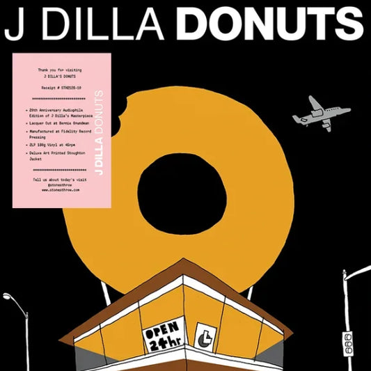 Image of Front Cover of 2xLP - NEW/NEW - J DILLA, Donuts (20th Anniversary Audiophile Edition) (Stones Throw Records; STH2126-10LP, Europe 2025 Reissue, Double 180 Gram Vinyl Cut at 45RPM. Deluxe Art Printed Stoughton Sleeve. Anniversary Audiophile Edition), ,  - 6056056S
