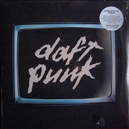 Image of Front Cover of 4855040S: 2xLP - DAFT PUNK, Human After All Remixes (Daft Life; 5021732776716, Europe 2025, Gatefold, Double 180 Gram Vinyl Housed in Gatefold Sleeve. )   NEW/NEW