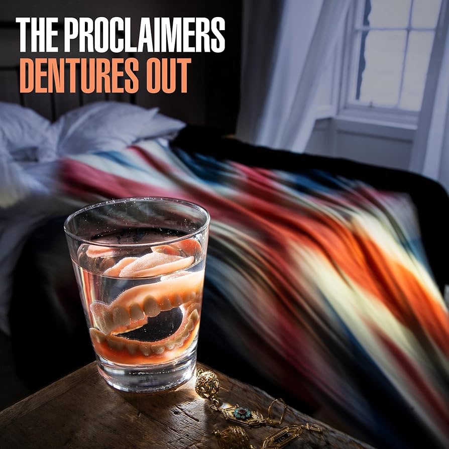 Image of Front Cover of 4645021S: LP - THE PROCLAIMERS, Dentures Out (Cooking Vinyl; COOKLP864,  2022, Inner) Opened Instore, Still In Shrinkwrap  EX/EX
