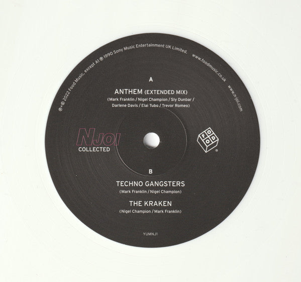 Image of Label Cover of 3xLP - VG/G+ - NJOI, Collected (Food Music; YUMNJ1, UK 2022, Picture Sleeve, Black Inners), Sides A,B,C,D are VG+, E is G+, F is VG.,  - 1526348E