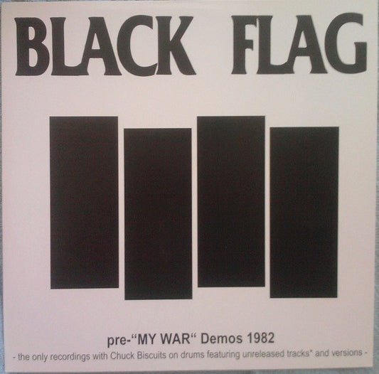Image of Front Cover of 4915062C: LP - BLACK FLAG, Pre-"My War" Demos 1982 (Not On Label; none,  2000s Reissue, Unofficial Release)   VG/G+