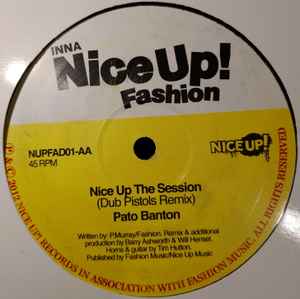 Image of Back Cover of 4625056E: 12" - ANDREW PAUL / PATO BANTON, Who's Gonna Make The Dance Ram (Serial Killaz Remix) / Nice Up The Session (Dub Pistols Remix) (Nice Up Records; NUPFAD-01, UK 2012) Light marks.  /VG