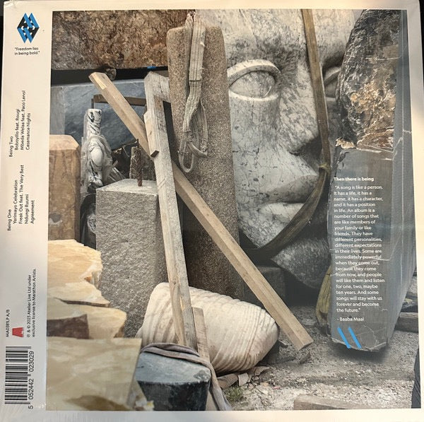 Image of Back Cover of LP - VG+/VG+ - BAABA MAAL, Being (Atelier Live; MA0381LP, UK 2023), Still In Stickered Shrinkwrap,  - 4615114C