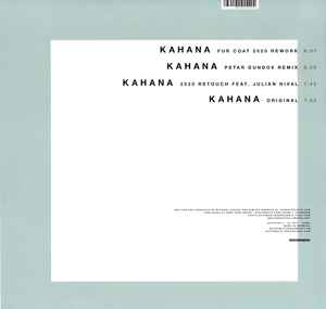 Image of Back Cover of 4645191S: 12" - MICHAEL FORZZA & DIMITRI ANDREAS, Kahana (Systematic; SYST0128-6, Germany 2020, Picture Sleeve) one faint scuff and one hairline - still VG+. few signs of wear to sleeve - marks top front and seam split top edge  G+/VG+