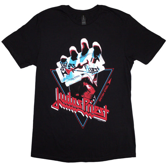 Image of Front Cover of Accessories - NEW/NEW - JUDAS PRIEST, British Steel Hand Triangle T-Shirt XL (, UK ), ,  - 4615218C