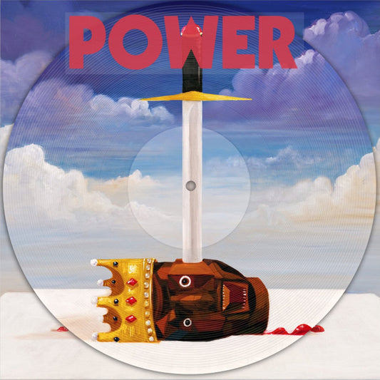 Image of Front Cover of 4625117E: LP - KANYE WEST, Power (Roc-A-Fella Records; B0014753-11, US 2010, Clear Plastic Sleeve, Picture Disc)   VG+/VG+