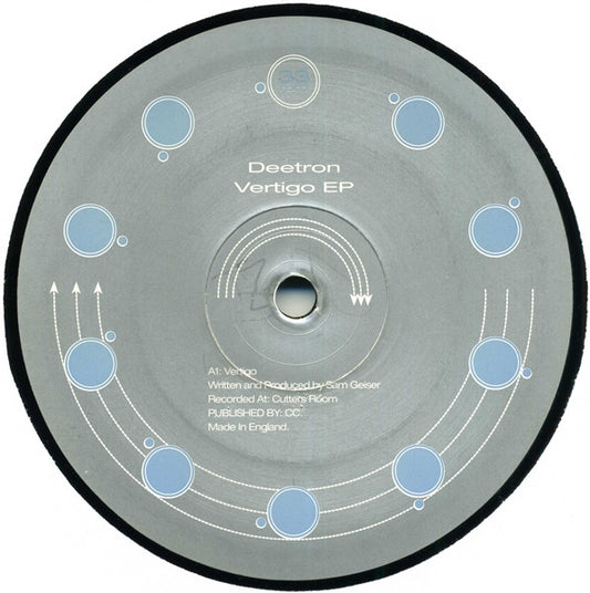 Image of Front Cover of 4625065E: LP - DEETRON, Vertigo EP (Rotation Records; rot0130, UK 2001, Plain Sleeve)   /G+