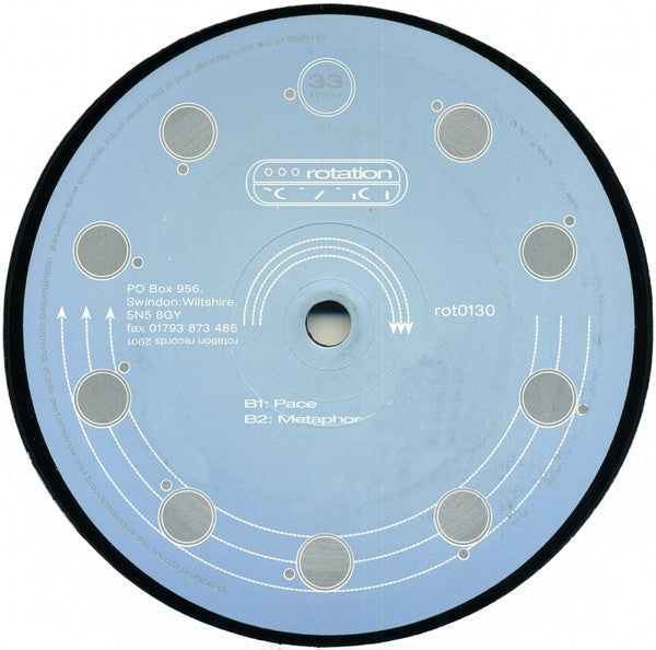 Image of Back Cover of 4625065E: LP - DEETRON, Vertigo EP (Rotation Records; rot0130, UK 2001, Plain Sleeve)   /G+