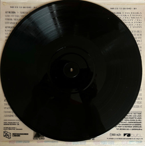 Image of Back Cover of LP - VG+/VG+ - SUPERVISJ N, Fast Trakk (Tutl; FKT101, Faroe Islands , Plain Sleeve, Insert), ,  - 4645141S