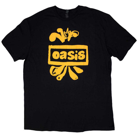 Image of Front Cover of Accessories - NEW/NEW - OASIS, Drawn Logo (Yellow/Black) T-Shirt XL (, Europe ), ,  - 4615243C