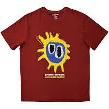 Image of Front Cover of Accessories - NEW - PRIMAL SCREAM, Screamadelica T-Shirt (Dark Red) M (, Europe ), ,  - 4416281C