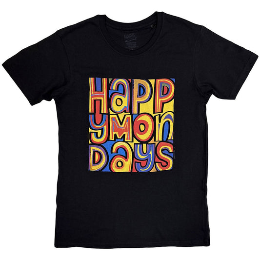 Image of Front Cover of Accessories - NEW/NEW - HAPPY MONDAYS, Happy Mondays T-Shirt: Greatest Hits (Black) S (, UK ), ,  - 4615454C