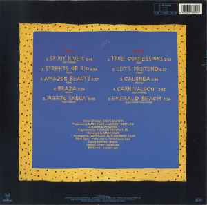 Image of Back Cover of 4625129E: LP - ELEMENTS, Spirit River (Novus; PL 83089, Germany 1990) Marks on vinyl. Plays well. Minor ringwear.  Wear to edge of sleeve & sticker residue.  VG/VG